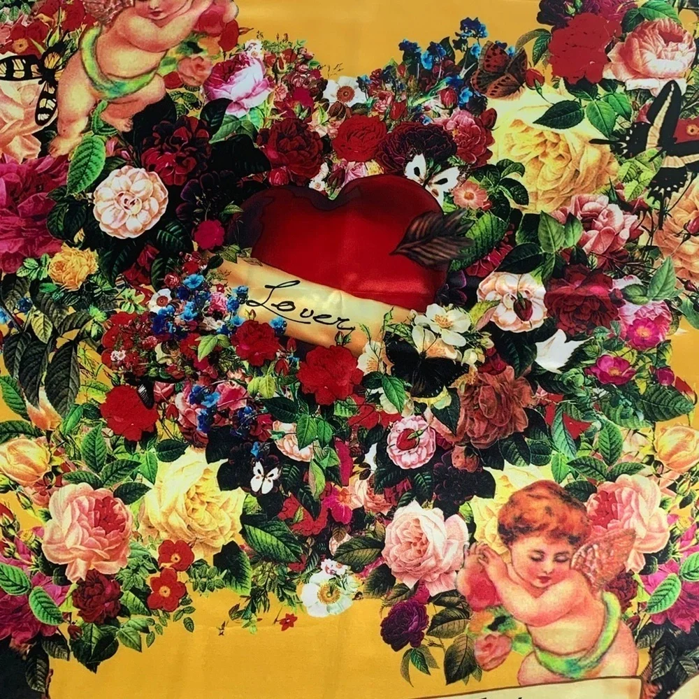 Girdear Fashion cherub heart, lover silk scarf